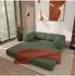 Masseno EIREN Schlafsofa Schaumstoff Bouclé-Stoff grün (800001993793)