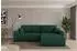 ALTDECOR BERY-L Ecksofa mit Schlaffunktion Velours, grün, 276x193x88cm (800002086024)