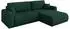 ALTDECOR BERY-L Ecksofa mit Schlaffunktion Velours, grün, 276x193x88cm (800002086024)