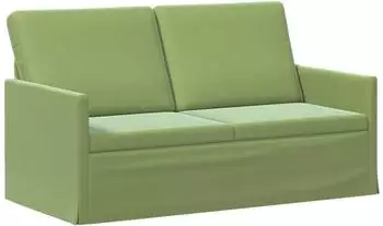 vidaXL 2-Sitzer Sofa hellgr&uuml;n, Samt, 150x81x82cm