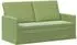 vidaXL 2-Sitzer Sofa hellgrün, Samt, 150x81x82cm