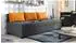 Sofnet Misti III Schlafsofa mit Bettkasten, graphit/orange (Lux 06 + Lux 09)