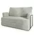 Masseno LADIA Schlafsofa Kordstoff hellgrau (800001993882)