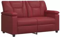 vidaXL Sofa Weinrot 151 x 85 x 93 cm Kunstleder