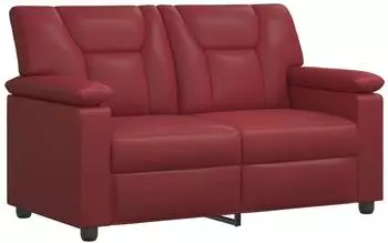 vidaXL Sofa weinrot Kunstleder (151x85x93cm)