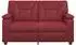 vidaXL Sofa weinrot Kunstleder (151x85x93cm)