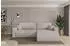 ALTDECOR BERY-L Ecksofa mit Schlaffunktion, Velours, hellgrau, 276x193x88cm (800002085975)