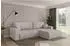 ALTDECOR BERY-L Ecksofa mit Schlaffunktion, Velours, hellgrau, 276x193x88cm (800002085975)