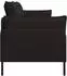 vidaXL 3-Sitzer-Sofa schwarz, Samt, 222x81x89cm