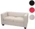 MCW Lille-S-2 2-Sitzer Loungesofa, Leder, creme (Lille-S-2)
