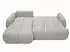 Sofnet Loria Ecksofa L-Form mit Schlaffunktion & Bettkasten, Bouclé, beige (LORIA)