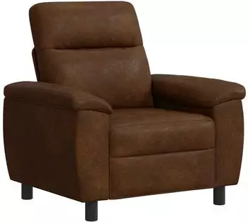 vidaXL Sofa braun 95x90x95cm Kunstwildleder