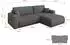 ALTDECOR BERY-L Ecksofa mit Schlaffunktion, Bouclé, grau, 276x193cm (800002085986)