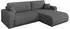 ALTDECOR BERY-L Ecksofa mit Schlaffunktion, Bouclé, grau, 276x193cm (800002085986)