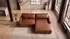 Kawola MARLIN Ecksofa Lederfaserstoff cognac, Longchair rechts (800002047879)