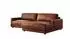 Kawola MARLIN Ecksofa Lederfaserstoff cognac, Longchair rechts (800002047879)