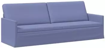 vidaXL 3-Sitzer Sofa Stoff jeans blau 220x81x82cm