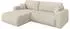 ALTDECOR BERY-L Ecksofa mit Schlaffunktion, Bouclé, beige, 276x193cm (800002085668)