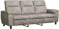 vidaXL Sofa Hellgrau 214 x 90 x 95 cm Kunstwildleder
