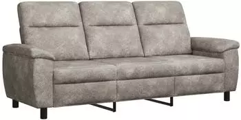 vidaXL Sofa hellgrau 214x90x95cm Kunstwildleder (42040984)