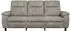 vidaXL Sofa hellgrau 214x90x95cm Kunstwildleder (42040984)