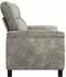 vidaXL Sofa hellgrau 214x90x95cm Kunstwildleder (42040984)