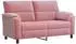 vidaXL Sofa rosa 174x85x93cm Samt