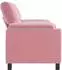vidaXL Sofa rosa 174x85x93cm Samt