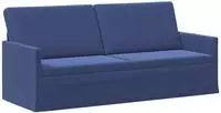 vidaXL 3-Sitzer Sofa Polizeiblau 190 x 81 x 82 cm Samt (V)