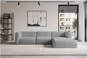 ALTDECOR MIRA-L2 Ecksofa L-Form Velours hellgr&uuml;n 318x179cm (800002003664)
