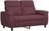vidaXL Sofa lila 158x90x95cm Stoff (42040934)