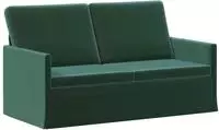 vidaXL 2-Sitzer Sofa Dunkelgr&uuml;n 150 x 81 x 82 cm Samt (V)