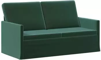 vidaXL 2-Sitzer Sofa dunkelgr&uuml;n, Samt, 150x81x82cm