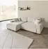 Massivmoebel24 SOFIA Ecksofa Samt, beige, 234x170x78cm (68-920-100-0235)