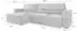 Masseno Ecksofa TELIN mit Schlaffunktion, Kordstoff, creme, L-Form, 280x162cm