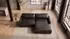 Kawola MARLIN Ecksofa Lederfaserstoff schwarz Ottomane rechts 262x168cm (800002047878)