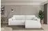 ALTDECOR BERY-L Ecksofa mit Schlaffunktion Bouclé weiß 276x193x88cm (800002085994)