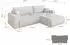 ALTDECOR BERY-L Ecksofa mit Schlaffunktion Bouclé weiß 276x193x88cm (800002085994)