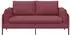 vidaXL 2-Sitzer Sofa weinrot, Stoff, 188x81x89cm