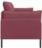 vidaXL 2-Sitzer Sofa weinrot, Stoff, 188x81x89cm