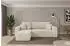 ALTDECOR SENO-L Ecksofa mit Schlaffunktion, Velours, creme, 249x139x85cm (800002085886)