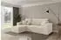 ALTDECOR SENO-L Ecksofa mit Schlaffunktion, Velours, creme, 249x139x85cm (800002085886)