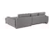 bobb Ecksofa Soumia grau 283x91x181 cm