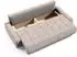Beautysofa Schlafsofa Draco 3-Sitzer mit Bettkasten Beige