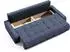 Beautysofa Schlafsofa Draco 3-Sitzer mit Bettkasten Blau