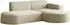 WFL GROUP Hana Ecksofa L-Form 3-Sitzer, Bouclé, beige (800002100720)