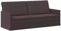 vidaXL 3-Sitzer Sofa Dunkelbraun 190 x 81 x 82 cm Stoff