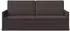 vidaXL 3-Sitzer Sofa Stoff dunkelbraun 190x81x82cm