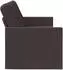 vidaXL 3-Sitzer Sofa Stoff dunkelbraun 190x81x82cm