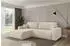 ALTDECOR BERY-L Ecksofa mit Schlaffunktion Velours, creme, 276x193x88cm (800002085627)